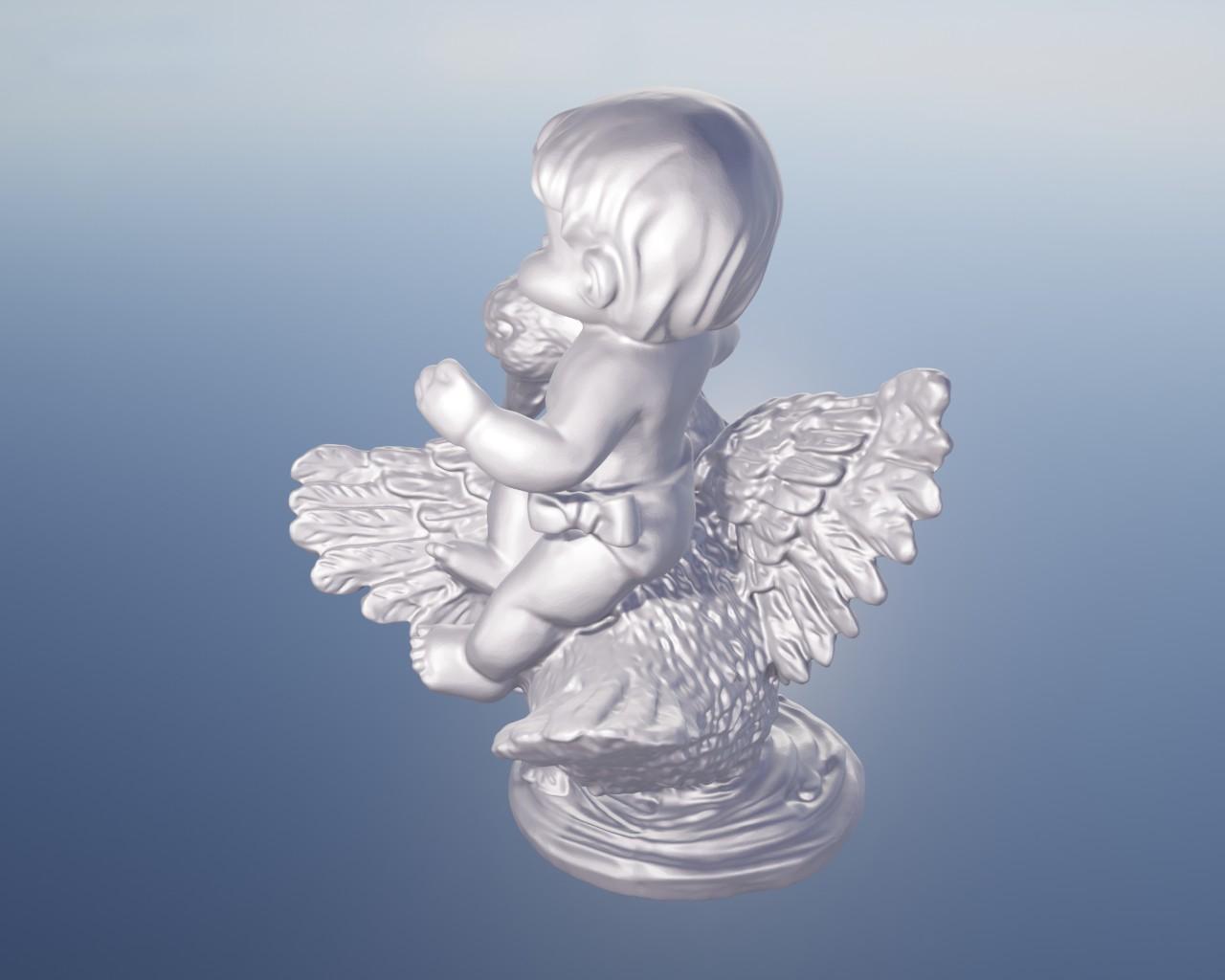 Swan and the child 3d model