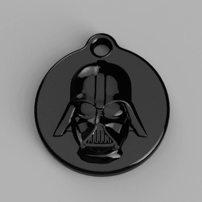 Darth Vader Keychain 3d model