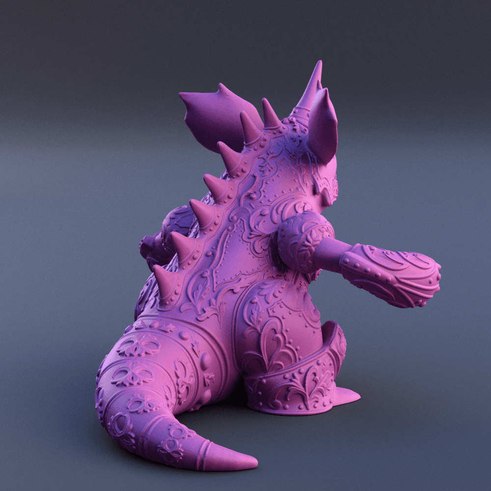 034. Nidoking 3d model