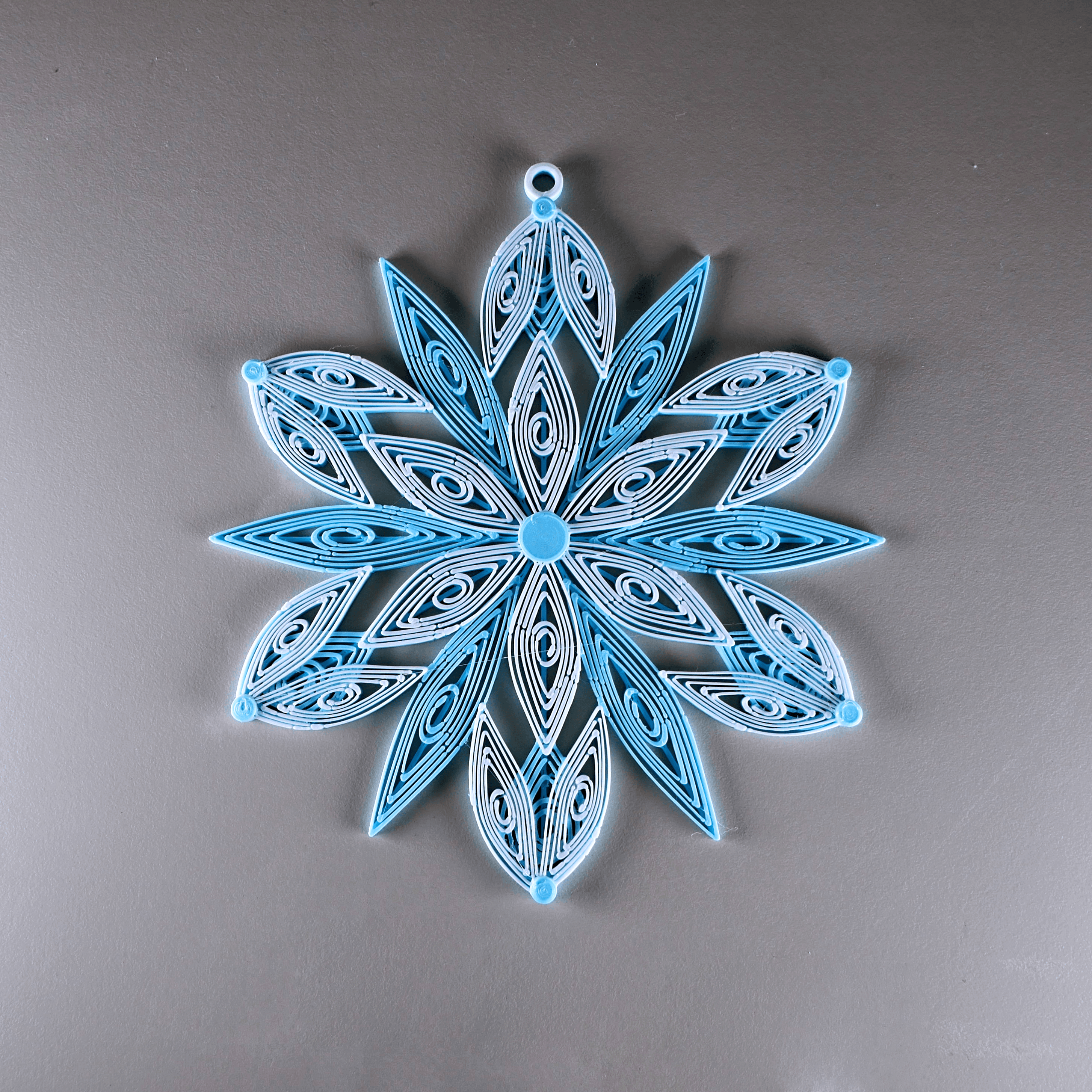Quilling Snowflake Decoration 3d model