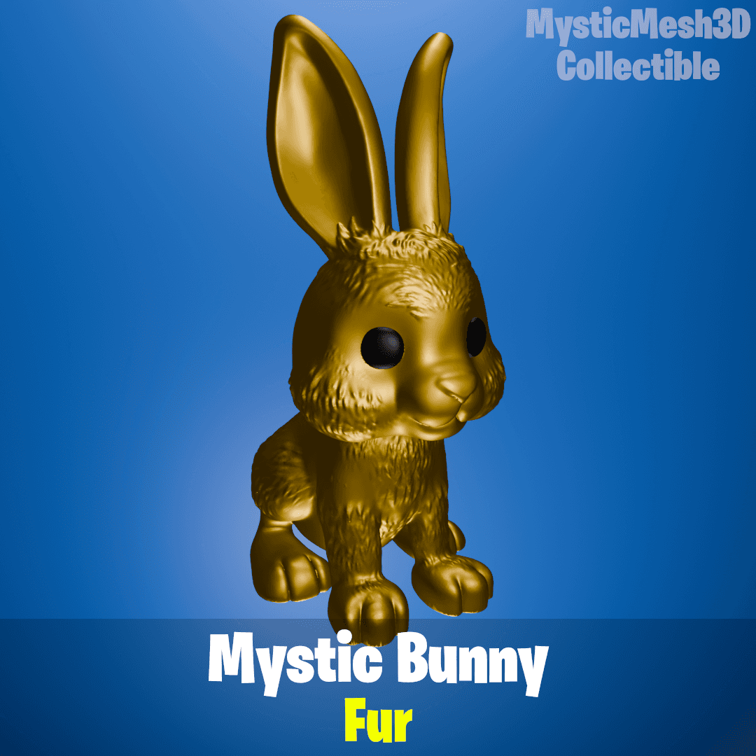 Mystic Bunny (Fur) (MysticMesh3D Collectible) 3d model