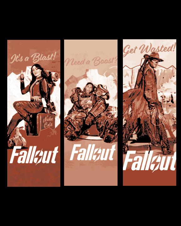 Fallout the Series Fanart Bookmarks - Set of 3 3d model