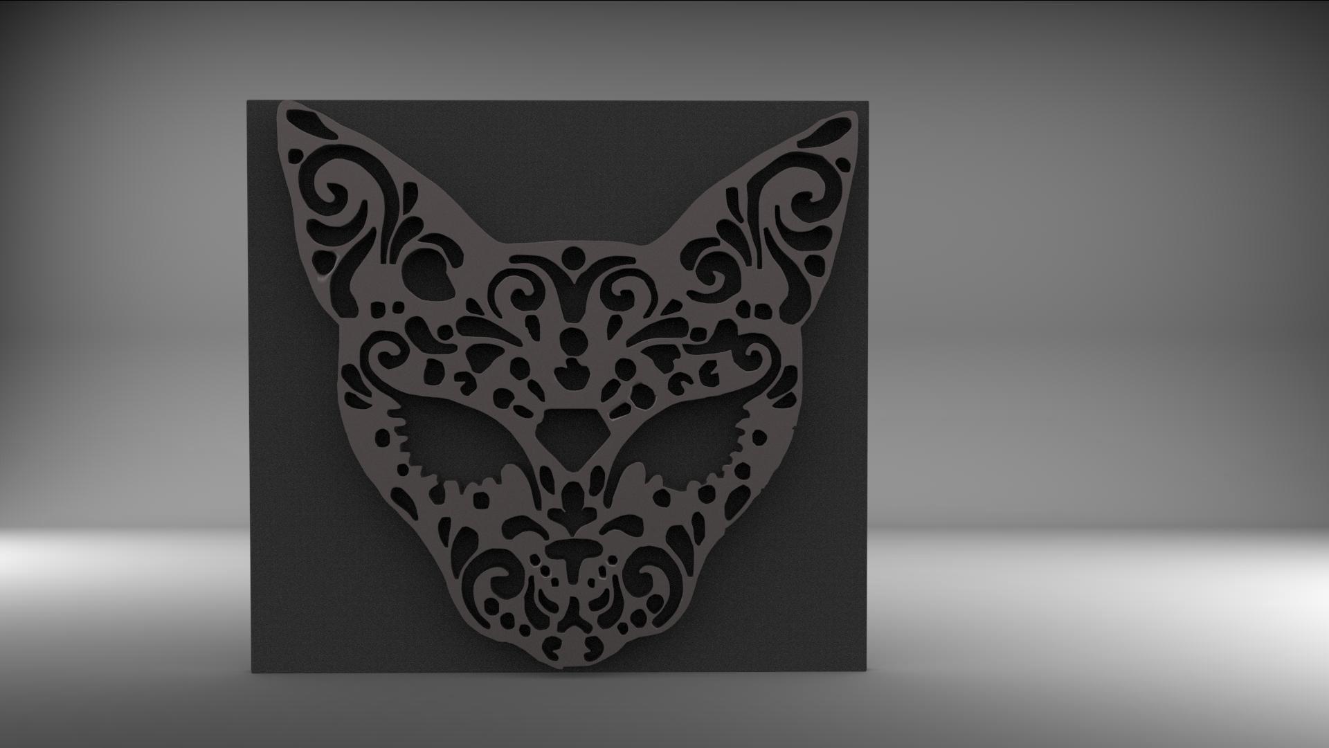 sugar skull cat.fbx 3d model