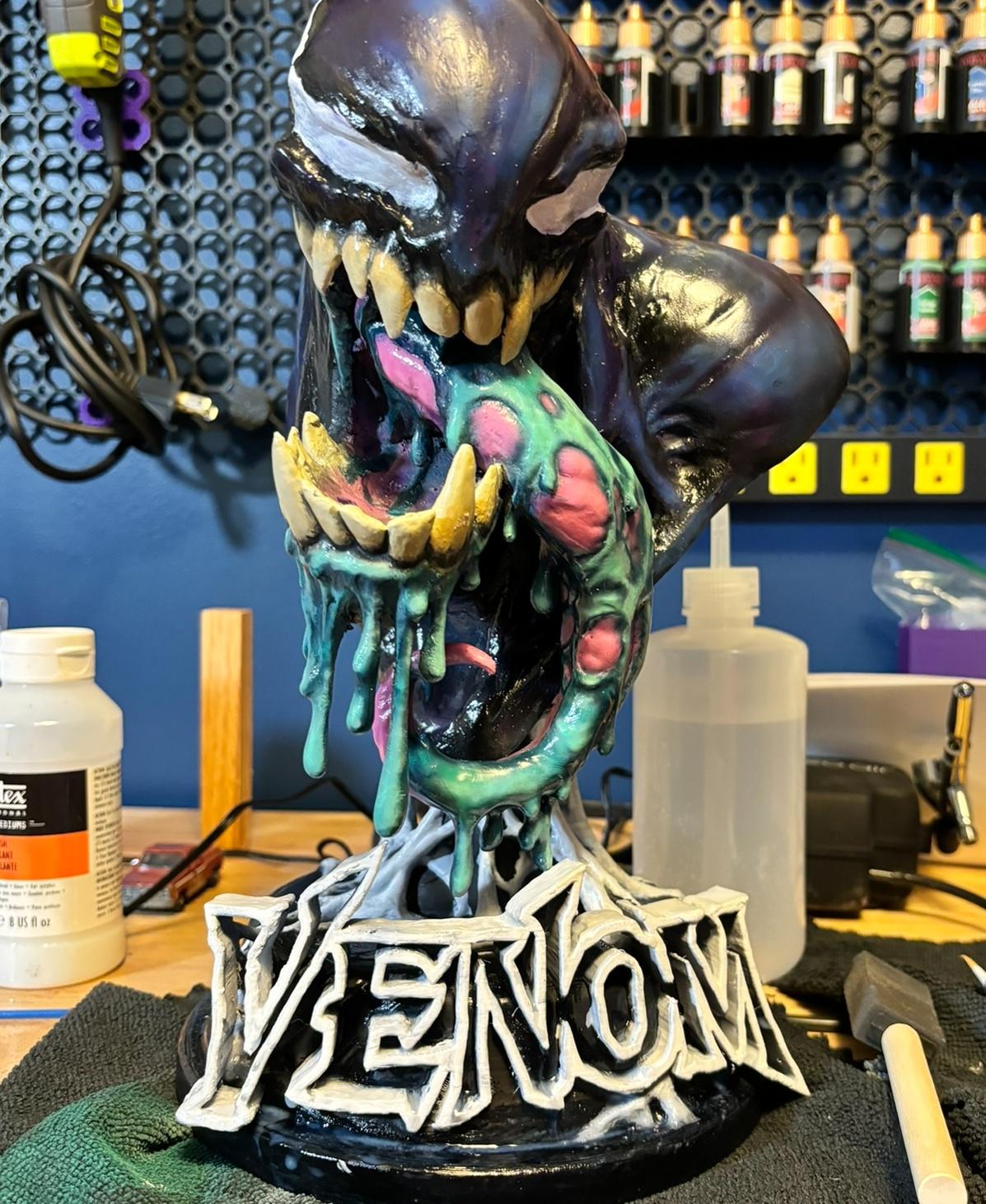 Venom Bust - Love this print. Finished it earlier today. - 3d model