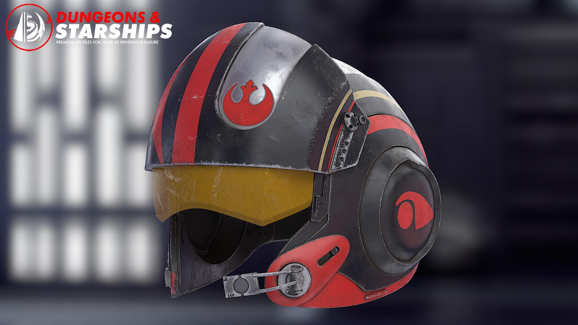 Poe Dameron's Pilot Helmet - Star Wars 3d model