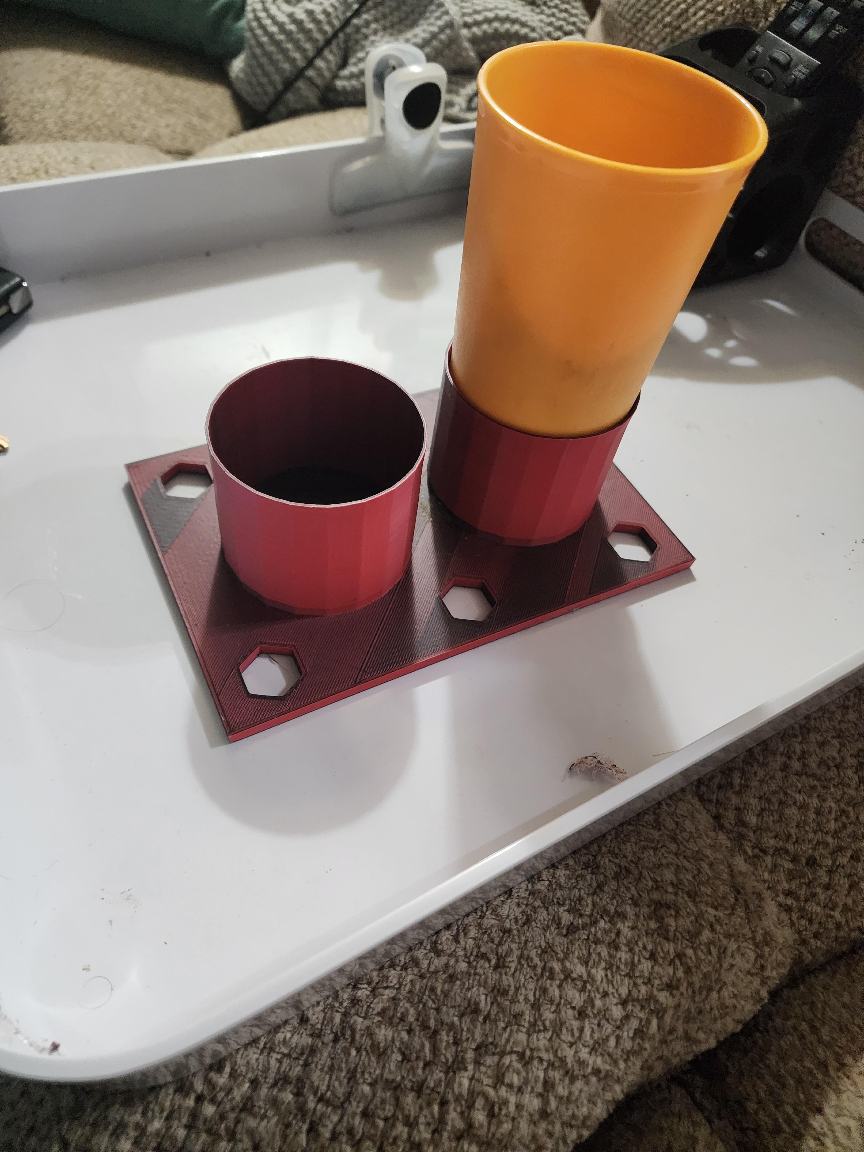 Cup holder for couch tray.stl 3d model