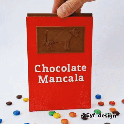 Chocolate Mancala Game 3d model