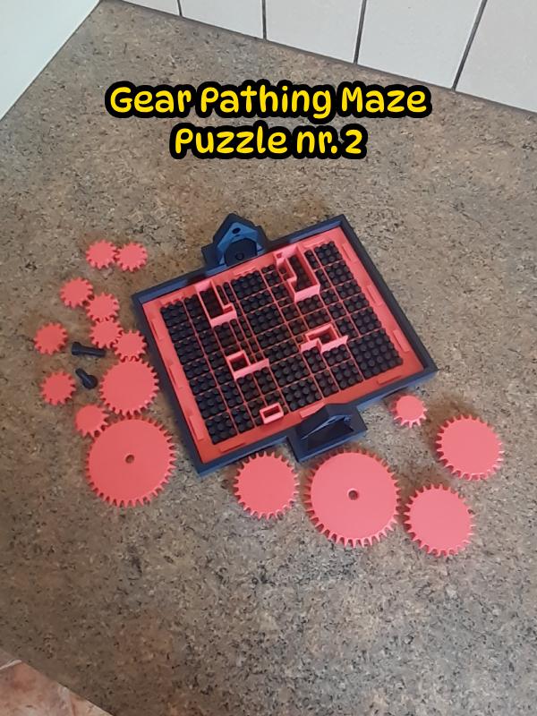 Gear Pathing Maze Puzzle nr 2 3d model