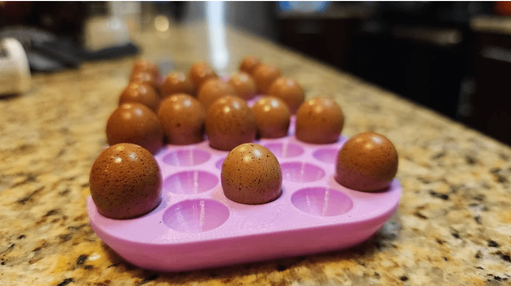 Button Quail Egg Tray | 43 eggs 3d model