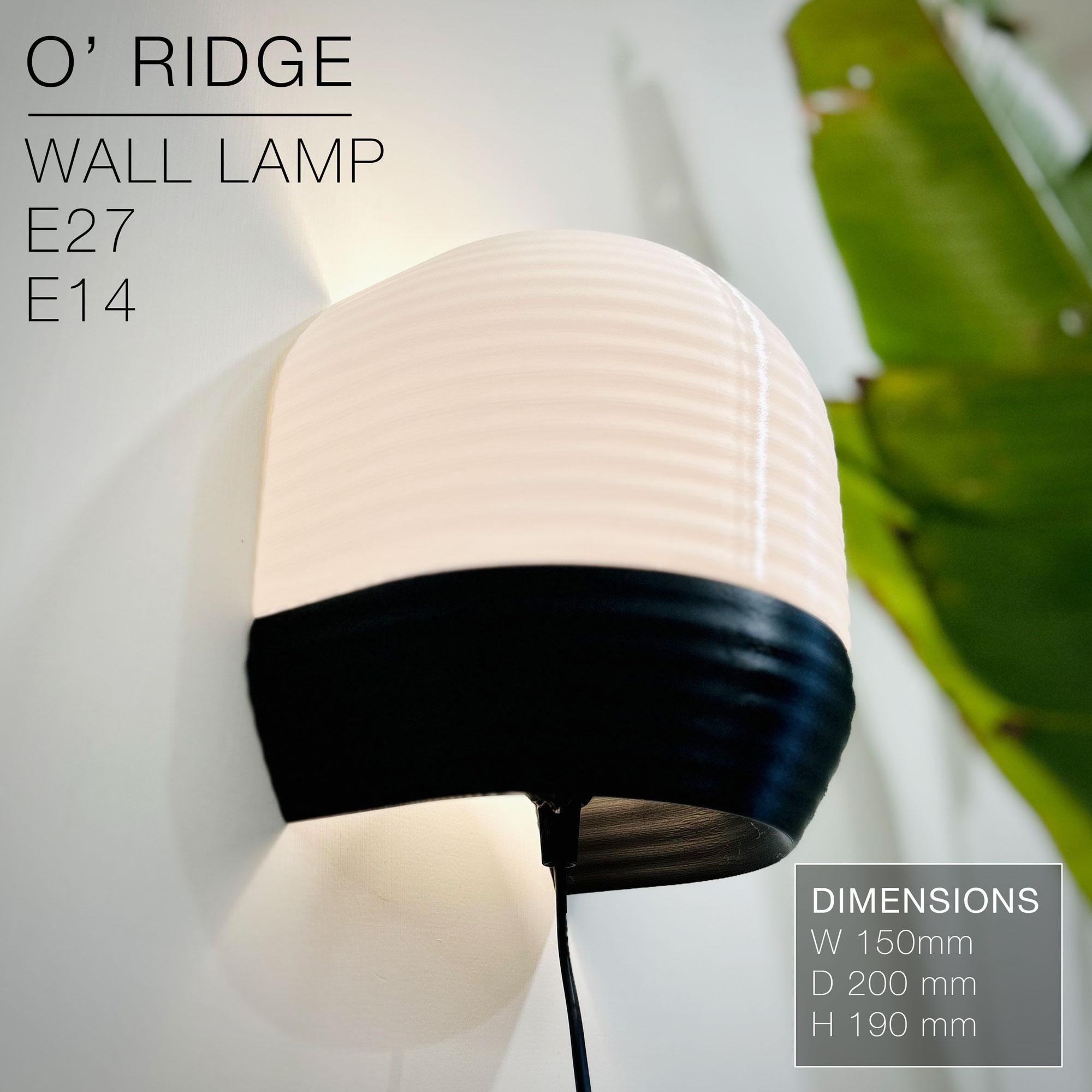 O' RIDGE  |  Wall Light E14 & E27 fast print 3d model