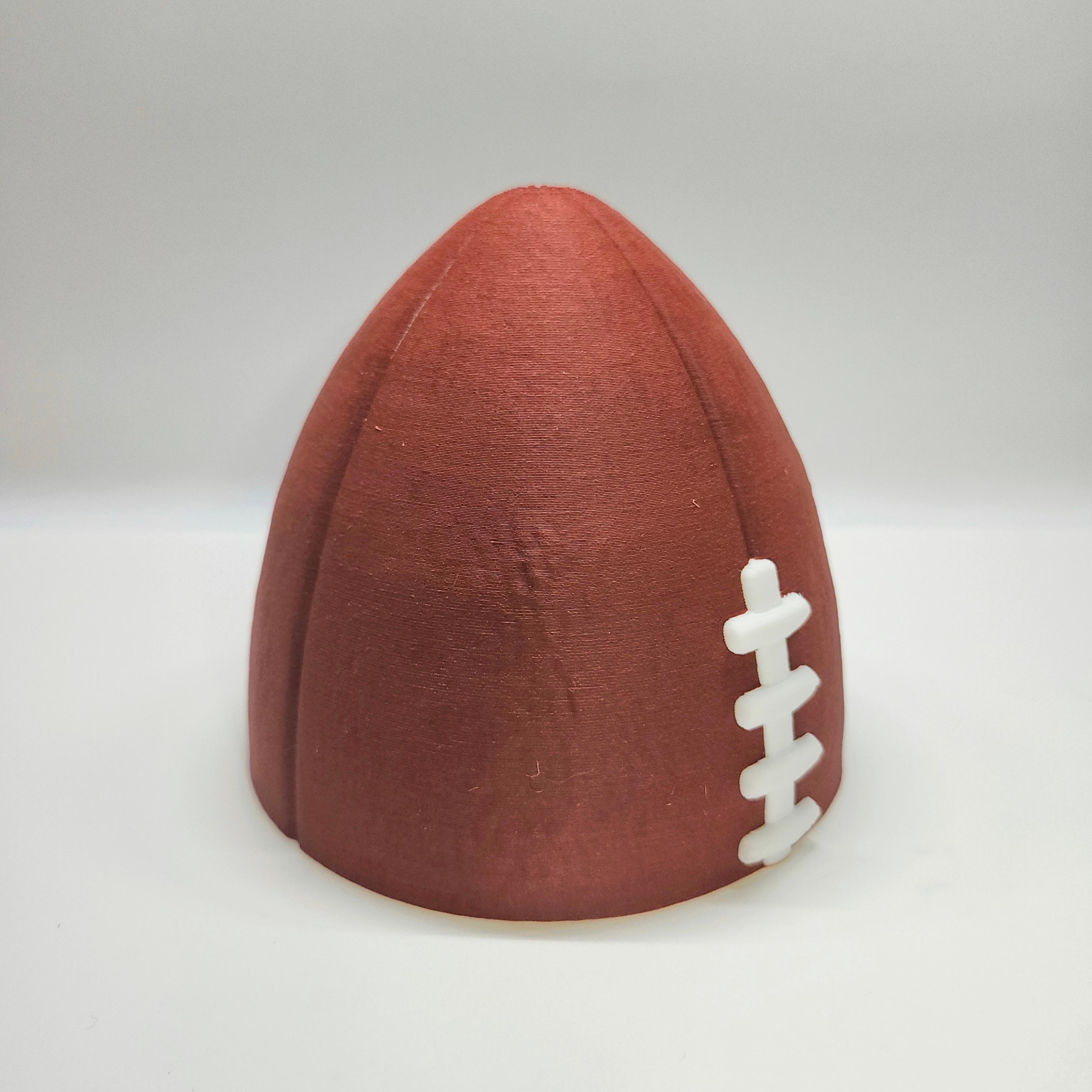 Pair of Lifesize Decorative Football Halves :: 'Wall Ballz' Hanging Pop-Out 3D Art Collection 3d model