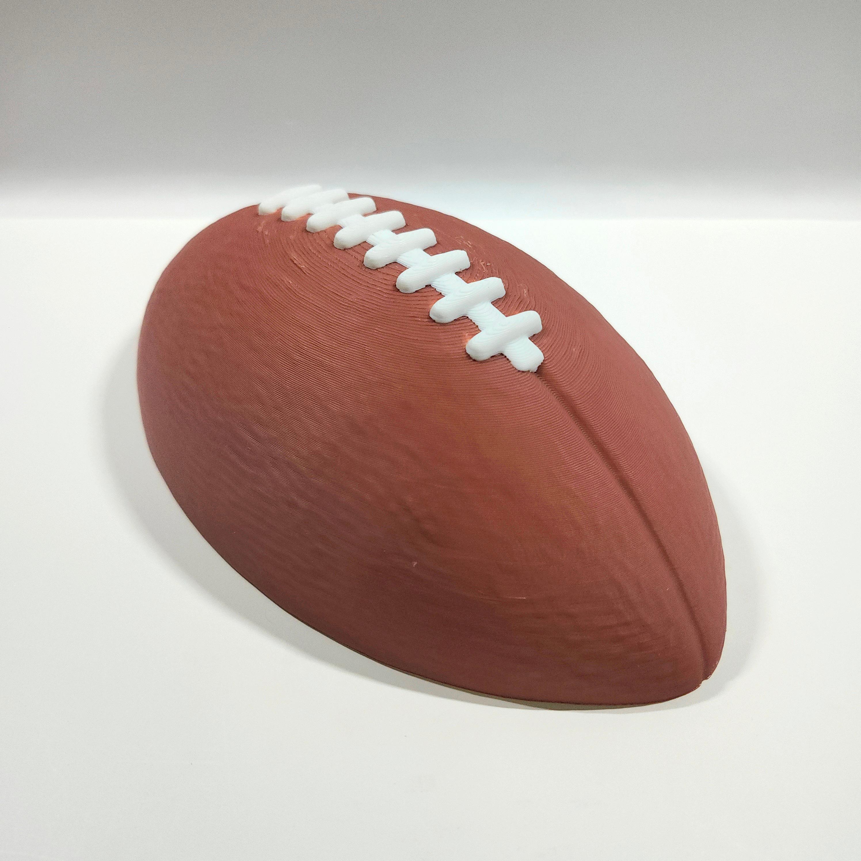 Pair of Lifesize Decorative Football Halves :: 'Wall Ballz' Hanging Pop-Out 3D Art Collection 3d model