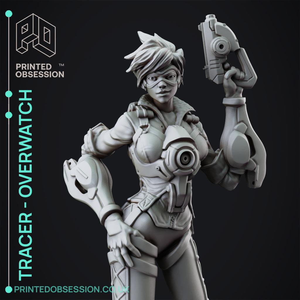 Tracer - Overwatch - Standing - Fanart - 3D model by printedobsession on  Thangs