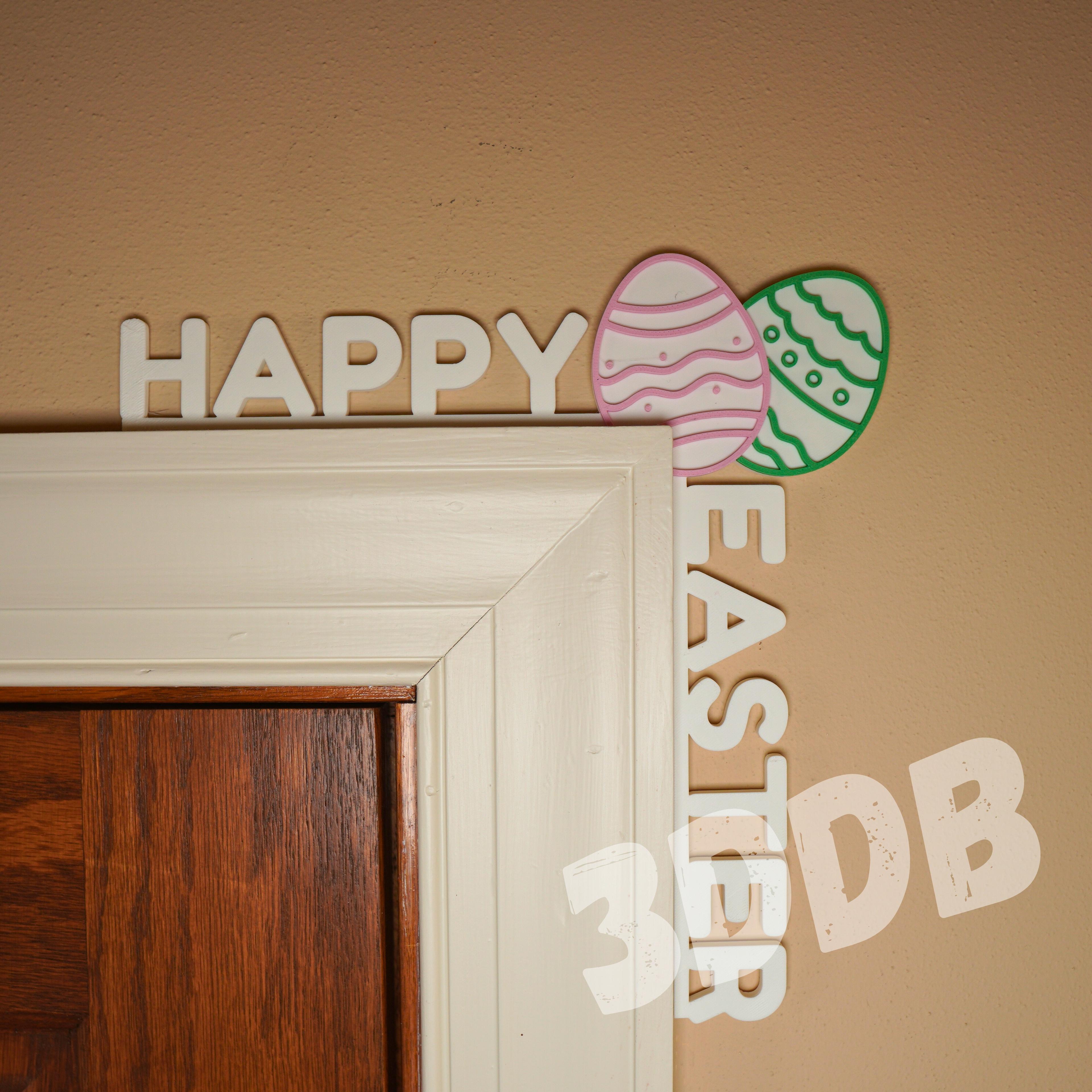 Happy Easter Door Topper 3d model
