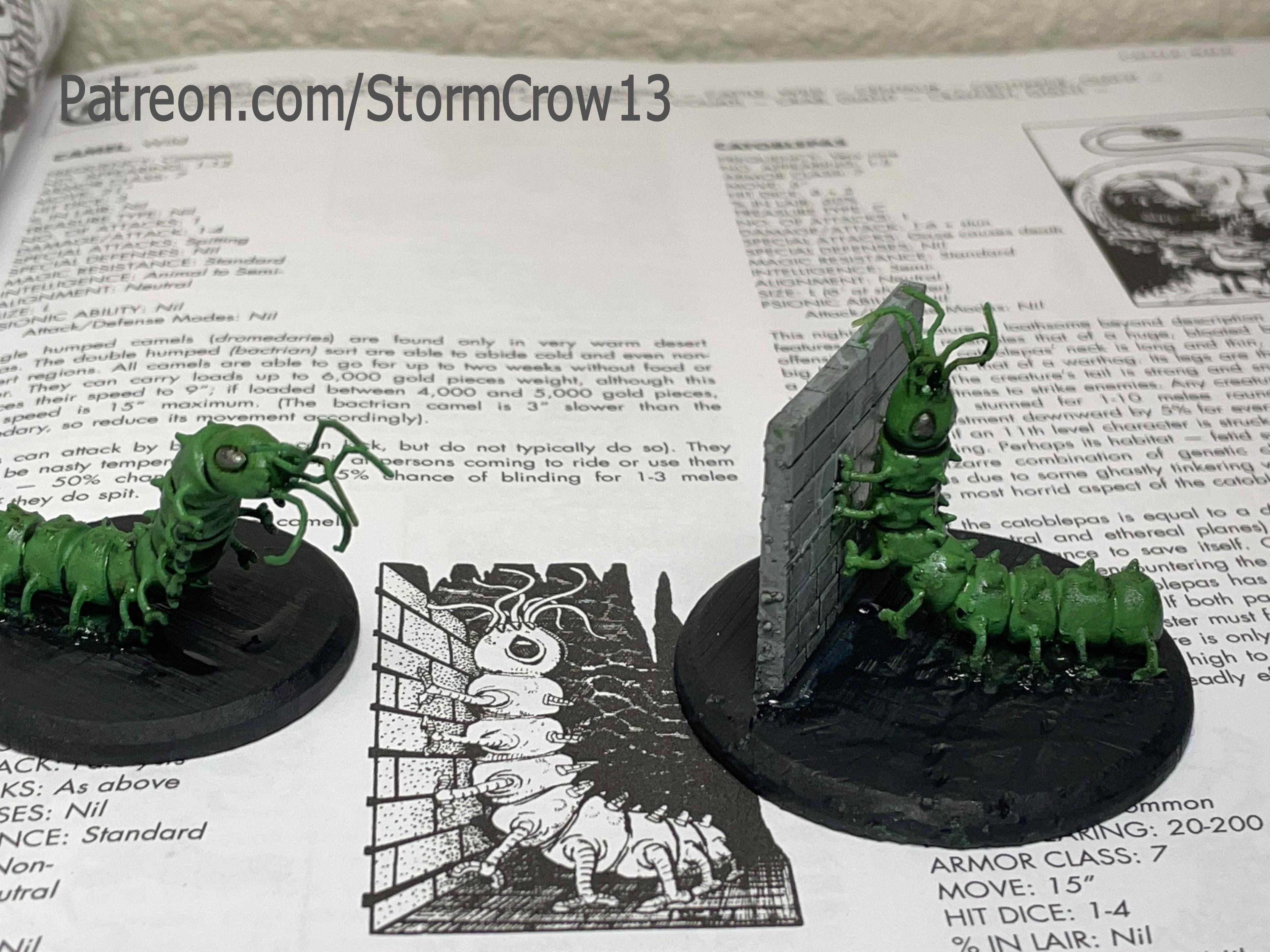1st Edition AD&D Carrion Crawler 3d model