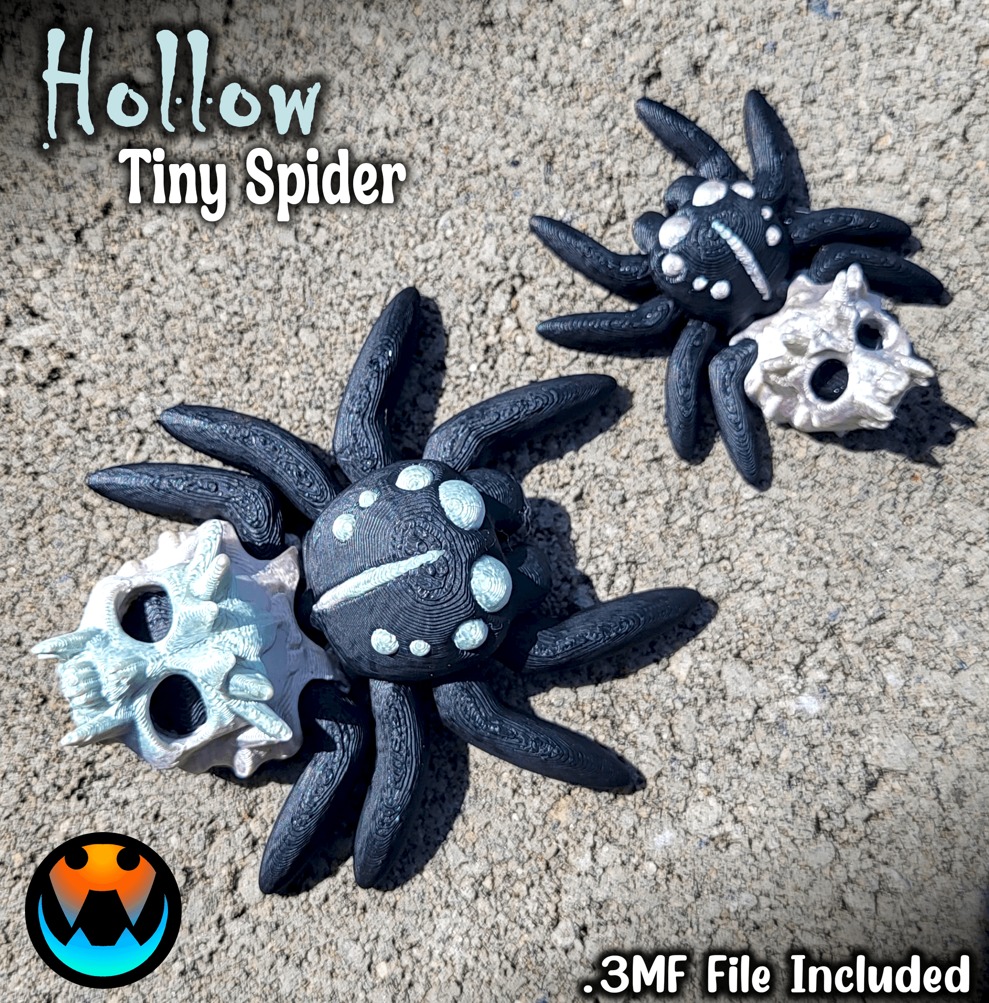 Tiny Hollow Spider 3d model