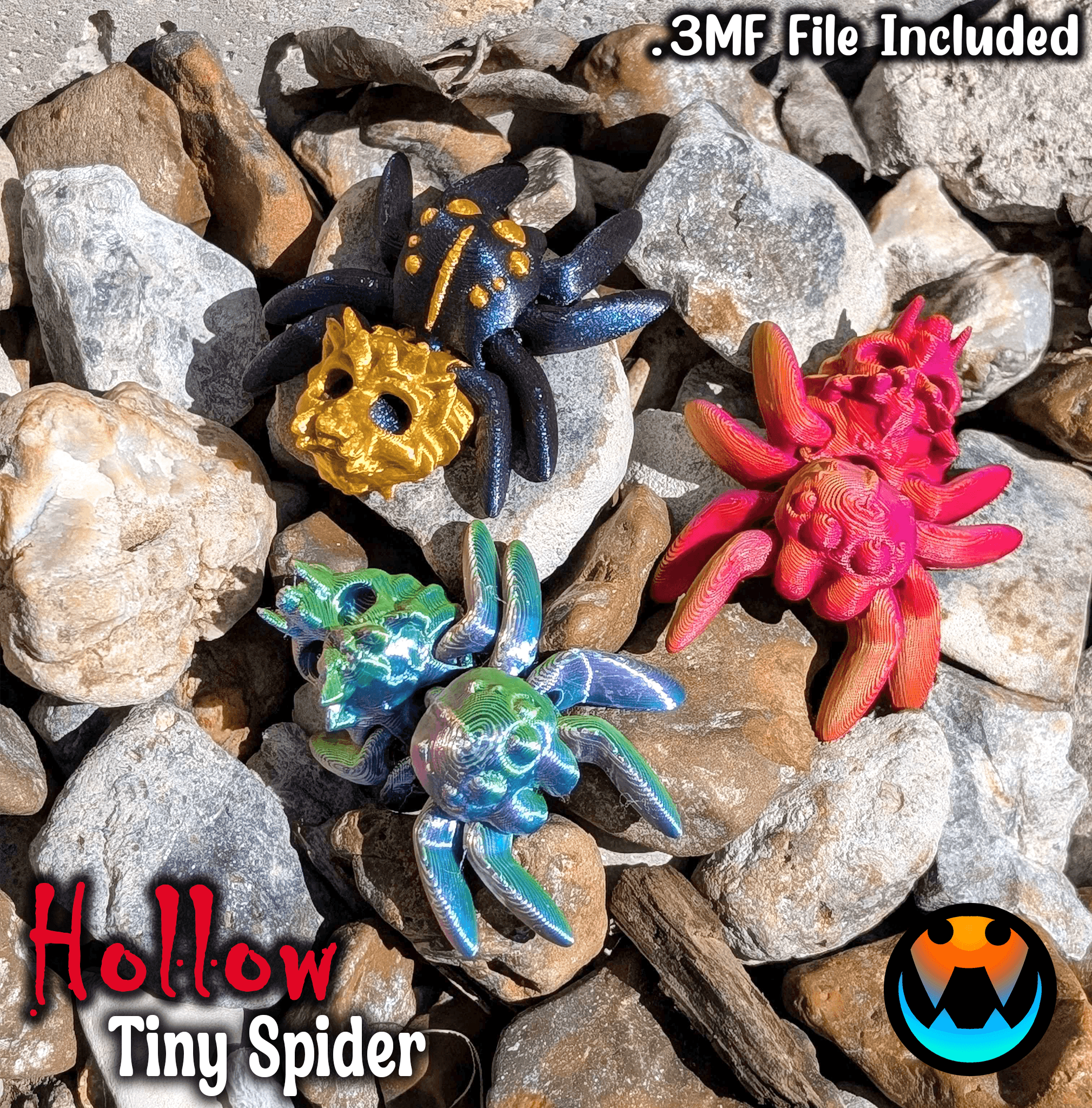 Tiny Hollow Spider 3d model