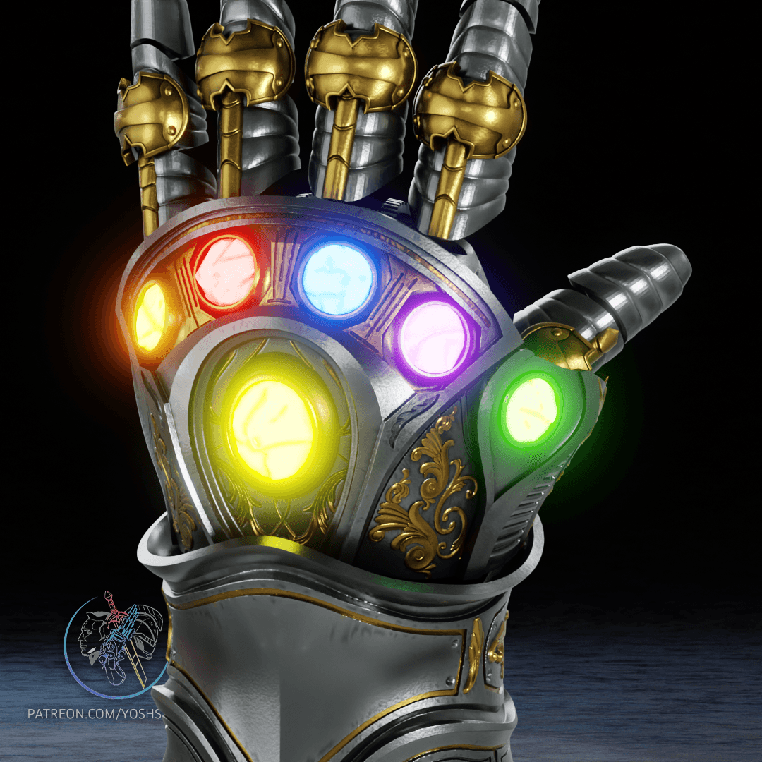 Dr Doom Infinity Gauntlet 3d model