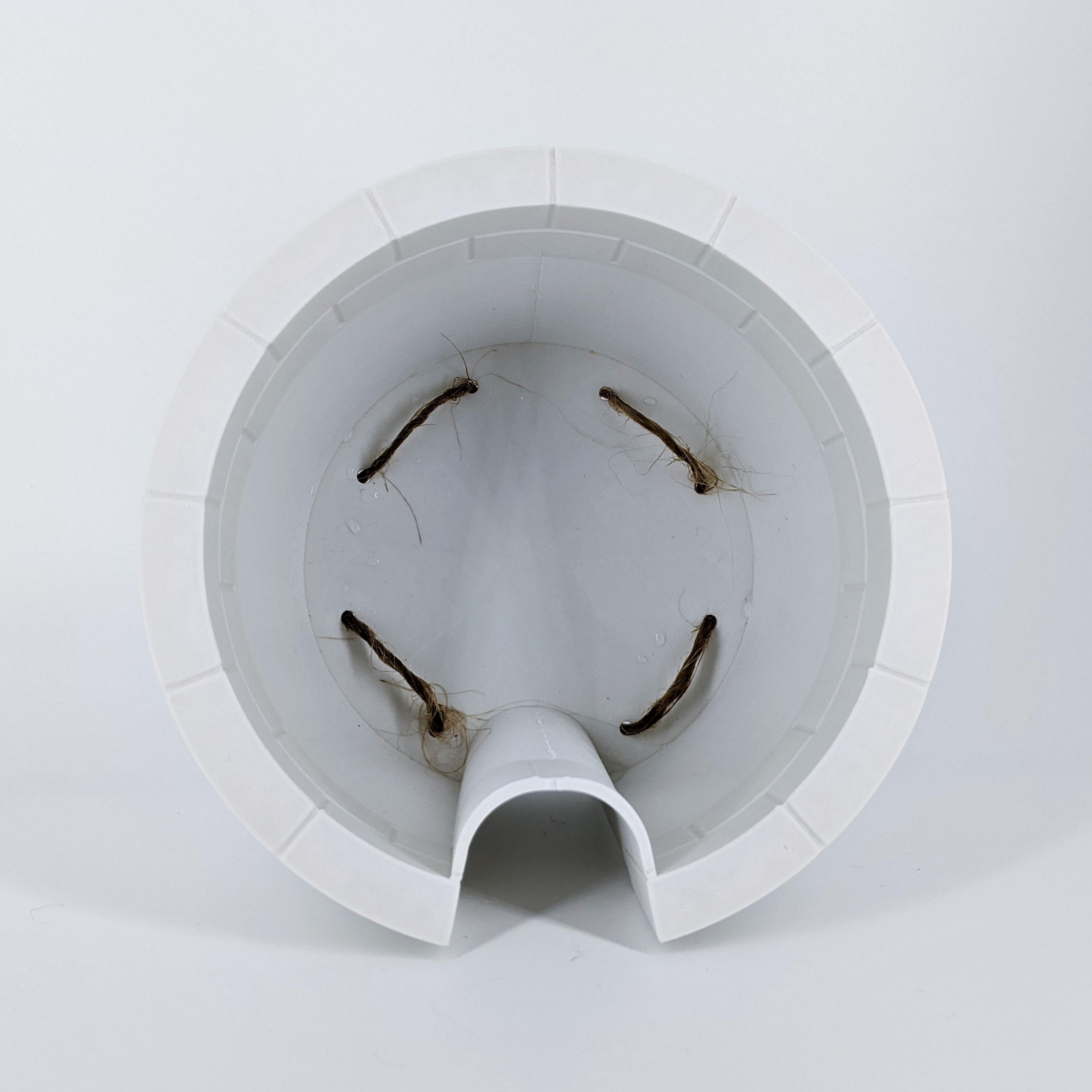 Self-Watering Plant Pot STL 3D Print File with a Gentleman Earthworm Companion | Planter STL 3d model