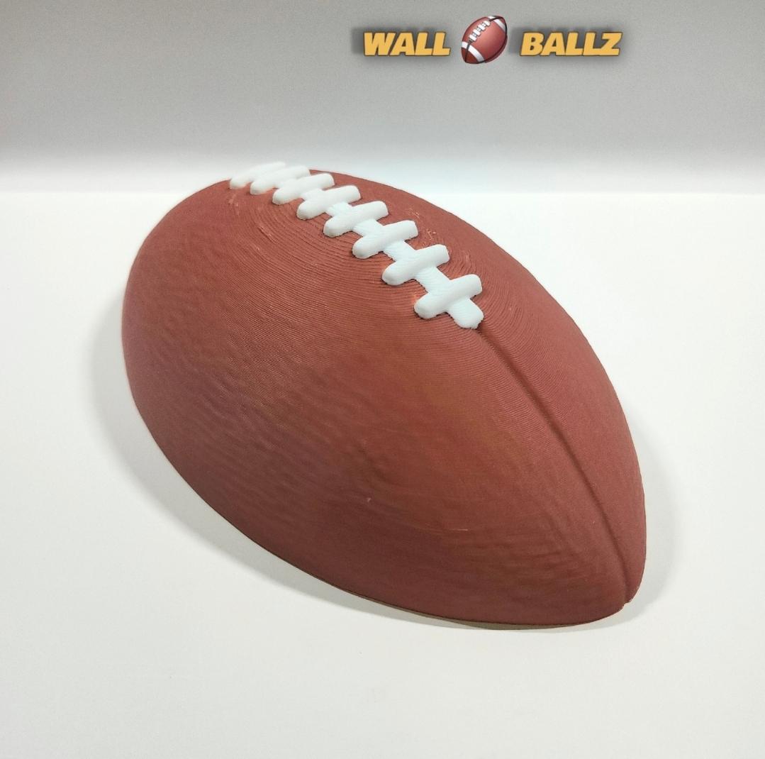 Decorative Hanging Lifesize American Football Half v2 Pop-Out 3D Art :: WALL BALLZ 3d model