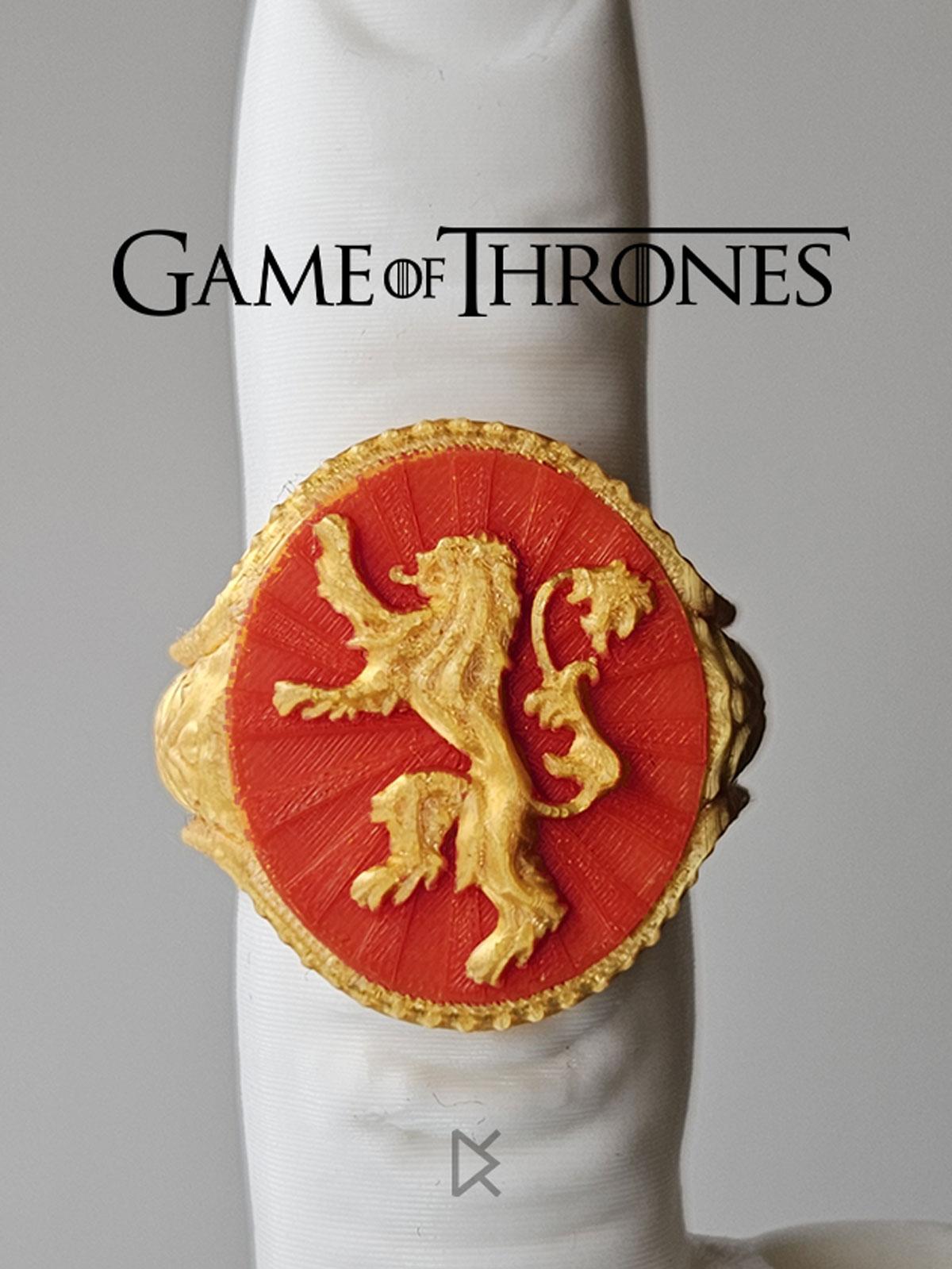 Lannister Ring Signet - Game of Thrones 3d model