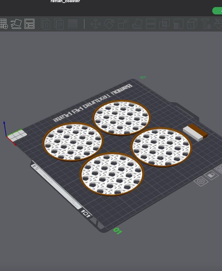 RattanCoasters 3d model