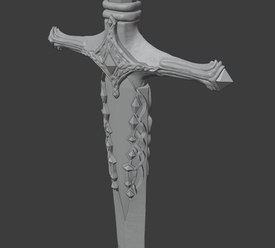 CARIAN KNIGHT SWORD FROM ELDEN RING 3d model