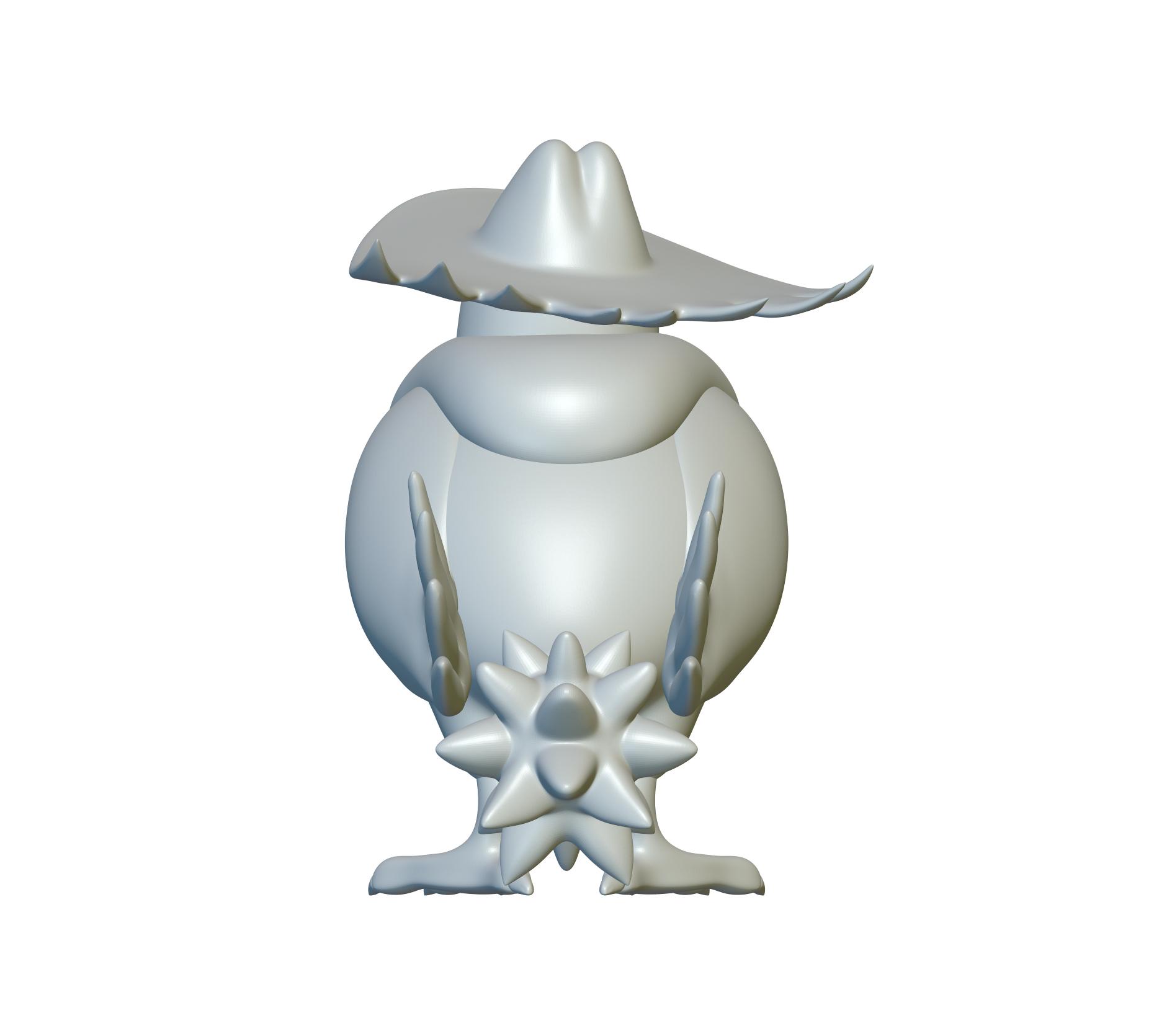 Pokemon Honchkrow #430 - Optimized for 3D Printing 3d model