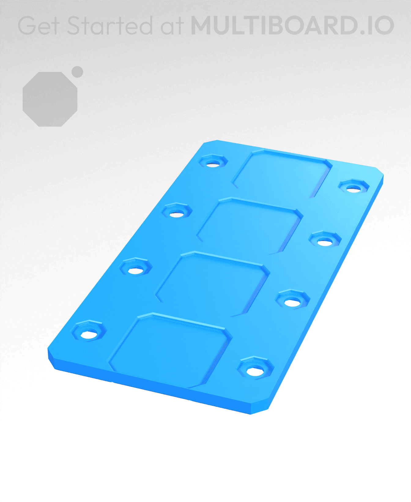 2x4 - Internal Grid - Stacking Plate 3d model