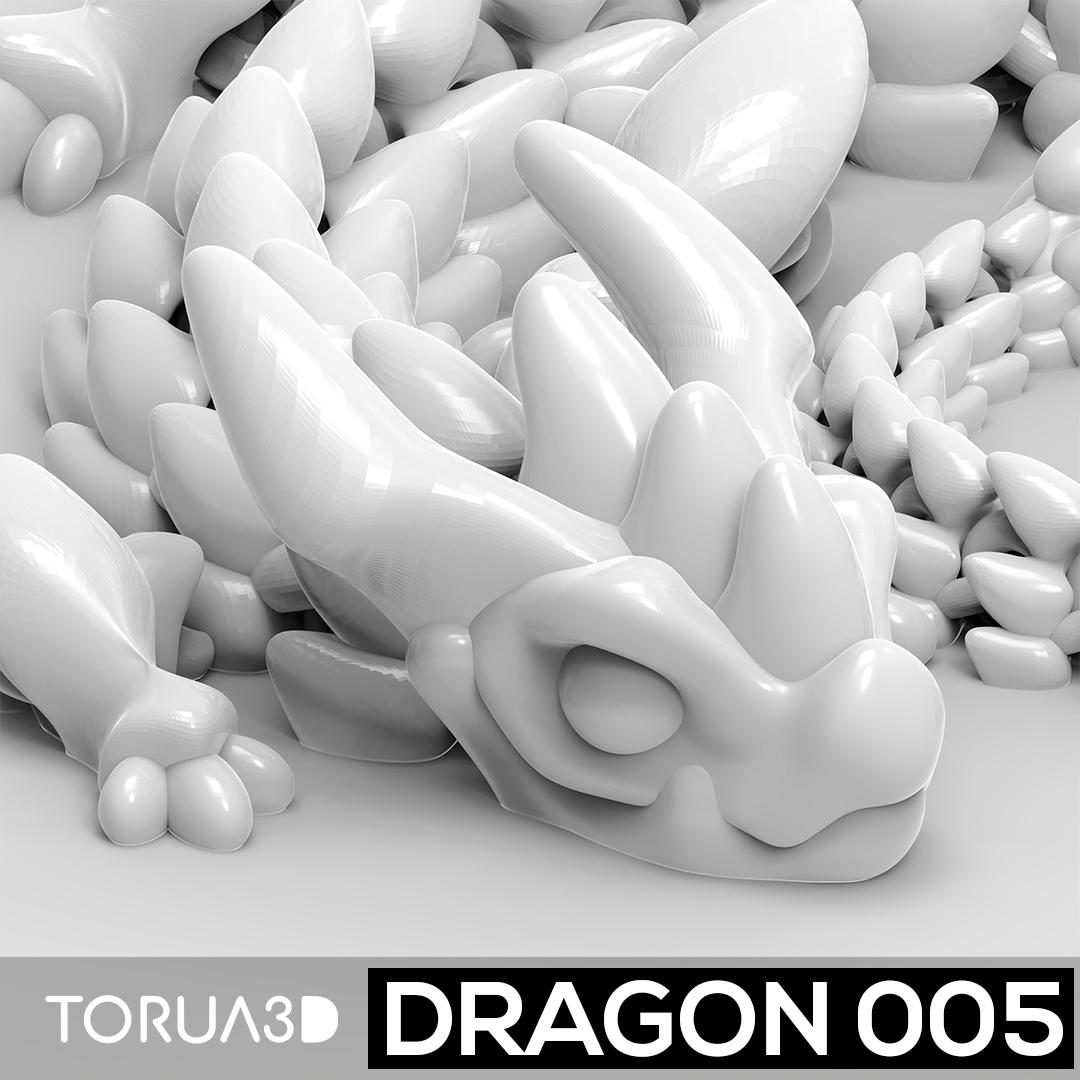 Articulated Dragon 005  3d model