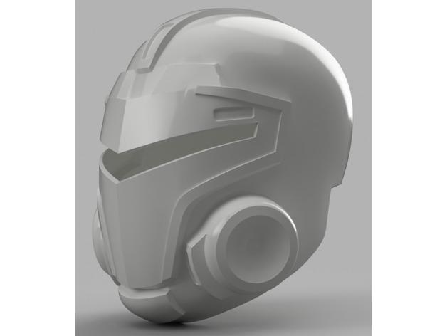 Blood Dragon Helmet Mass Effect 2 (With Back Access) 3d model
