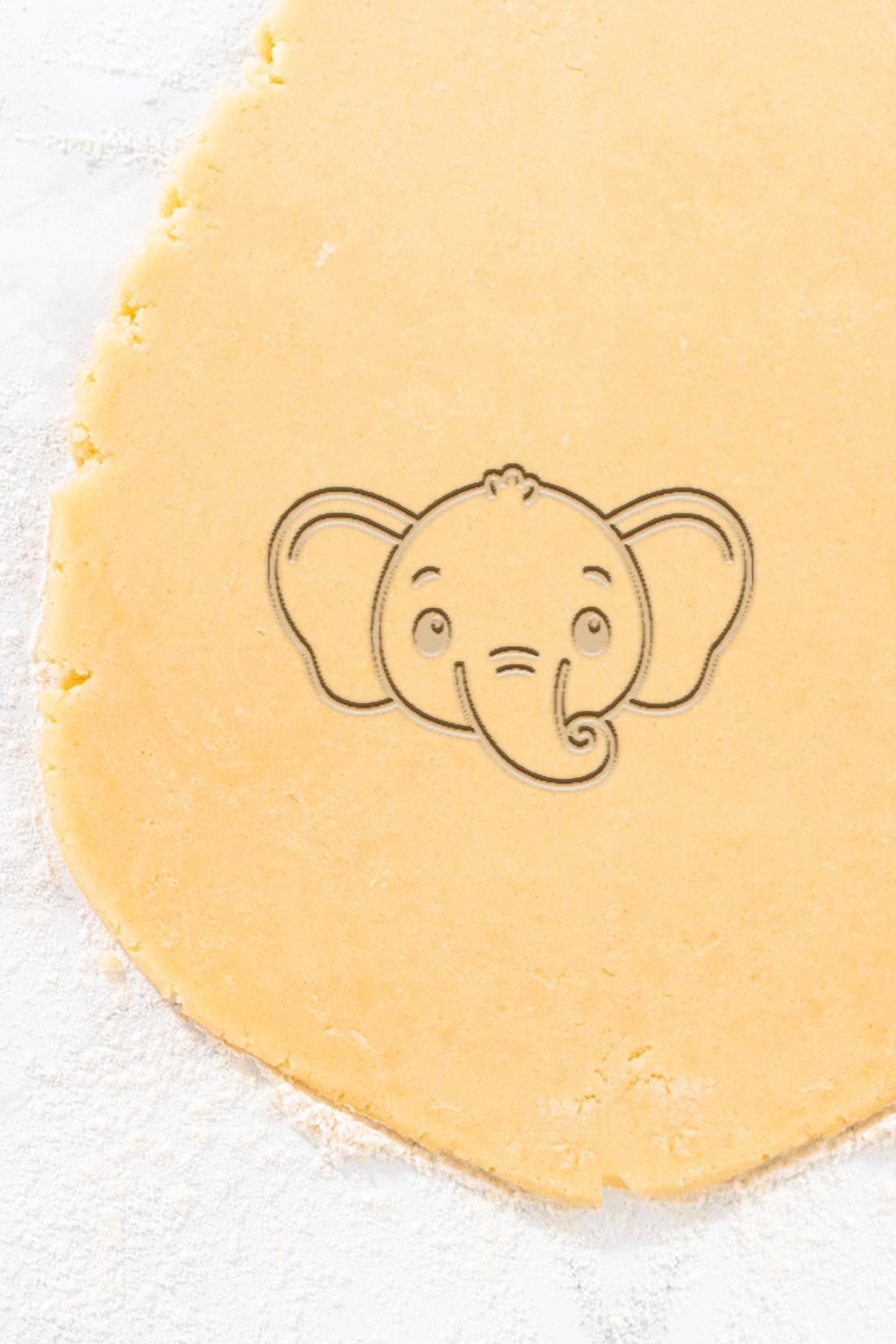 Elephant Cookie Cutter, Biscuit Cutter 3d model