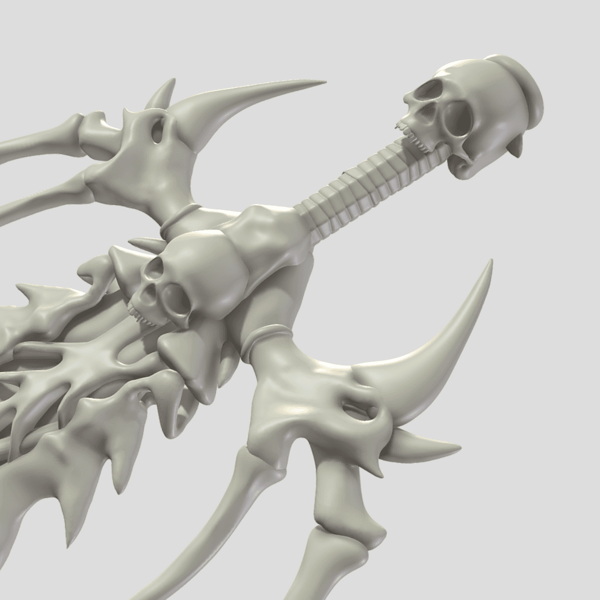 Bone Sword 3D Model - Perfect for Cosplay and Props 3d model