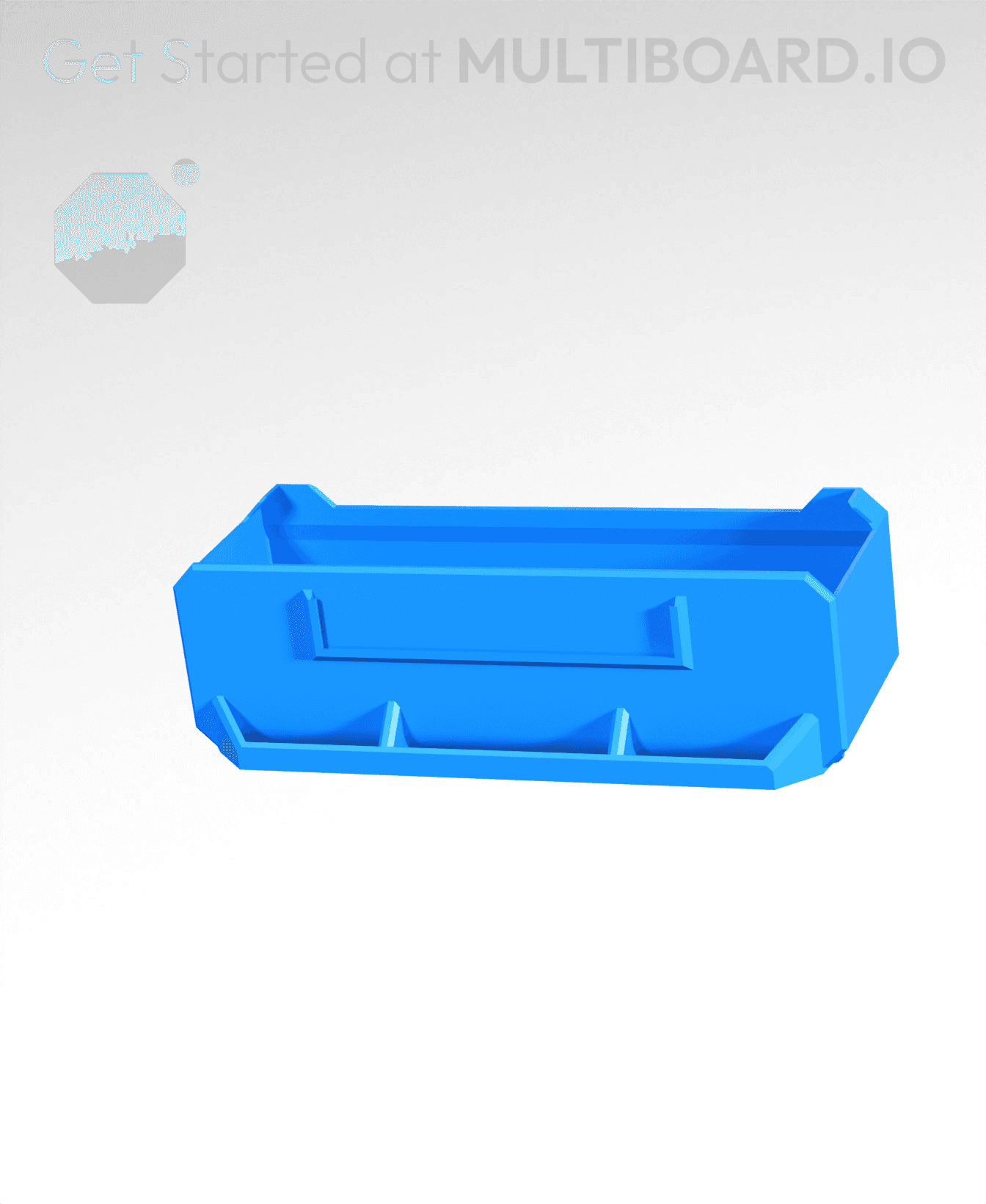 3x1x1-Deep - Multibin Simple Drawer 3d model