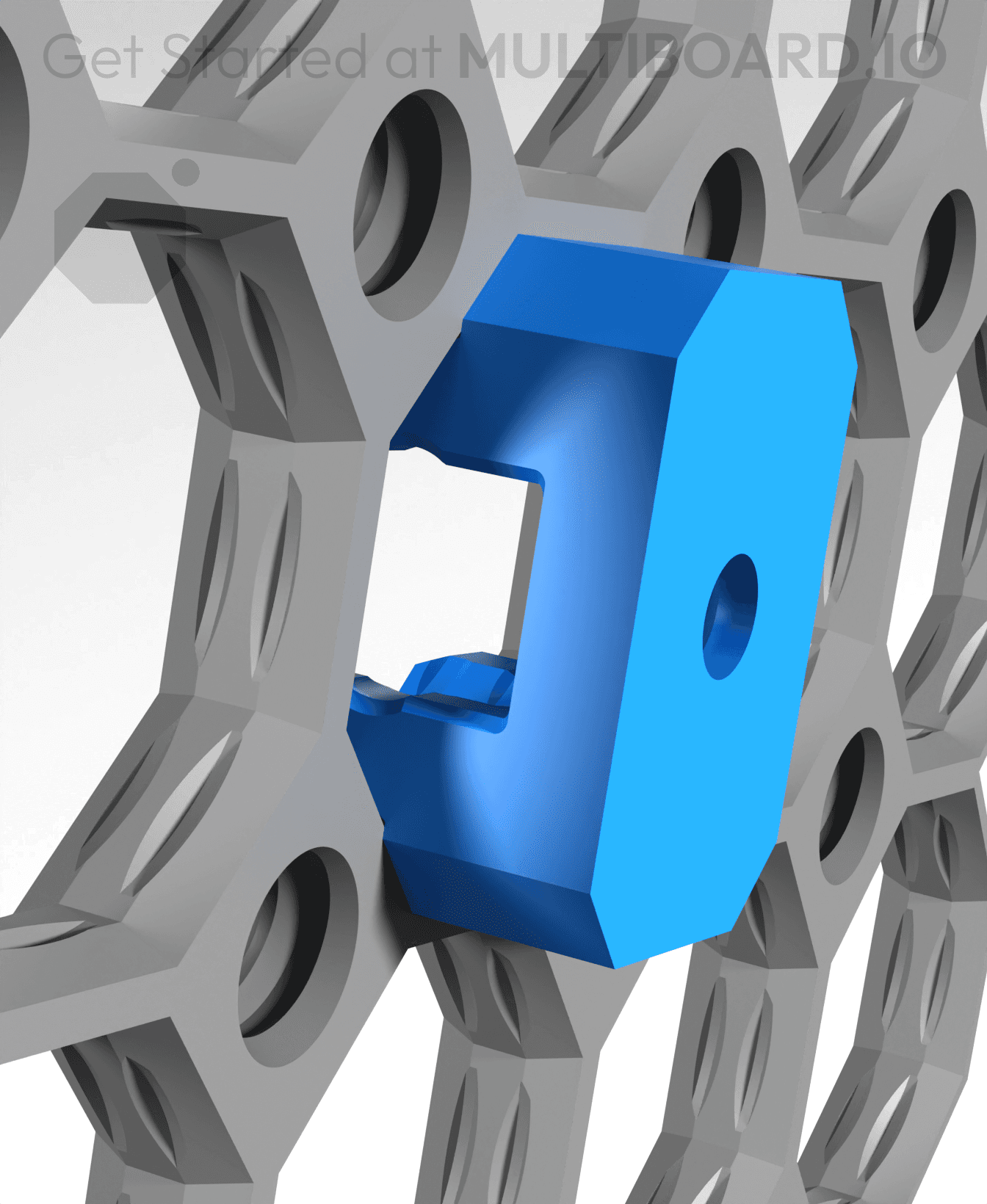 15 mm - Offset Snap (DS Part A) - x4 Stack 3d model