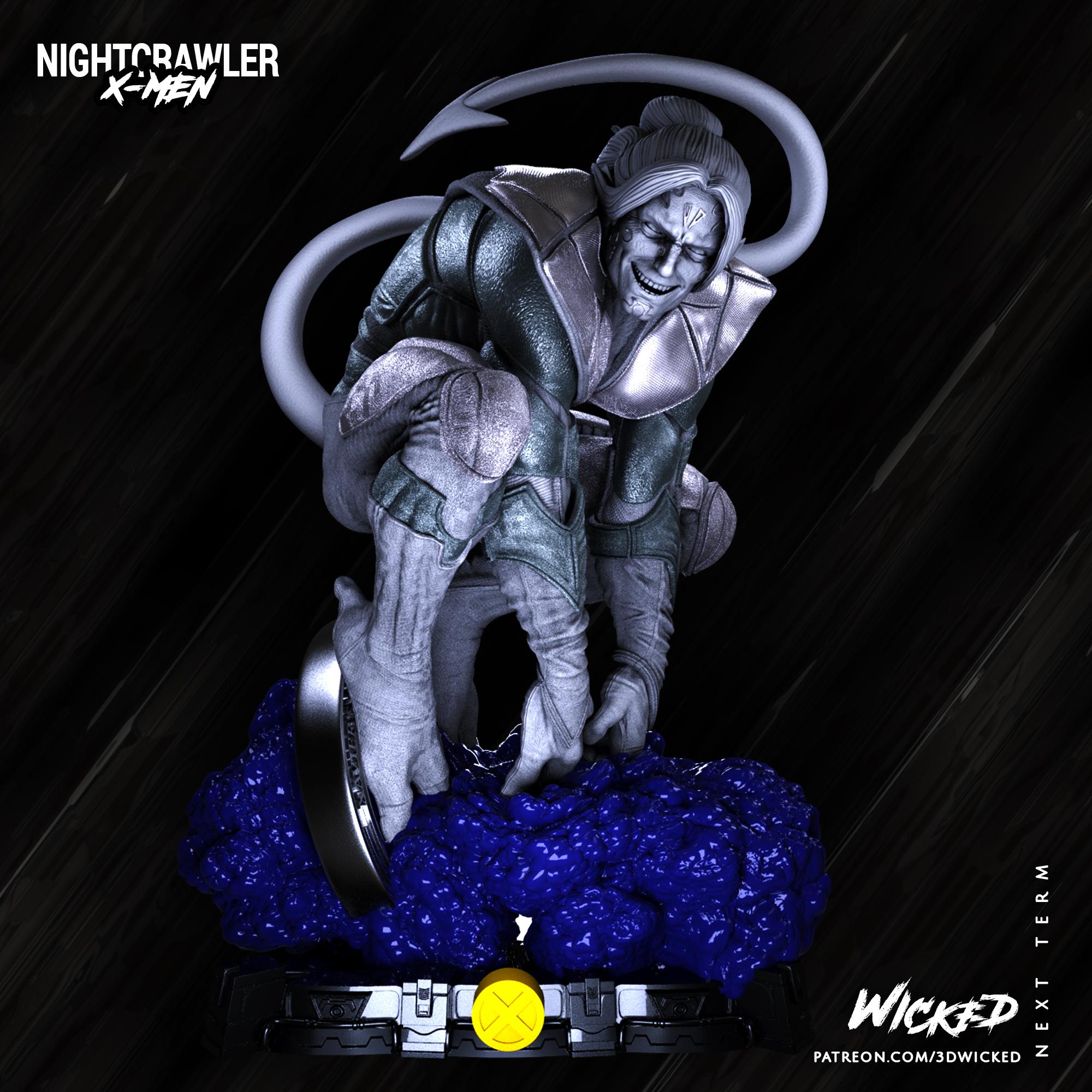 Wicked Marvel Nightcrawler Bust: Tested and ready for 3d printing 3d model