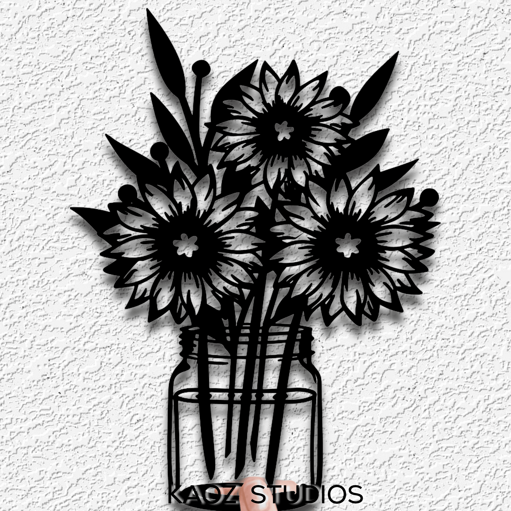 Fresh Cut Sunflowers wall art 3d model