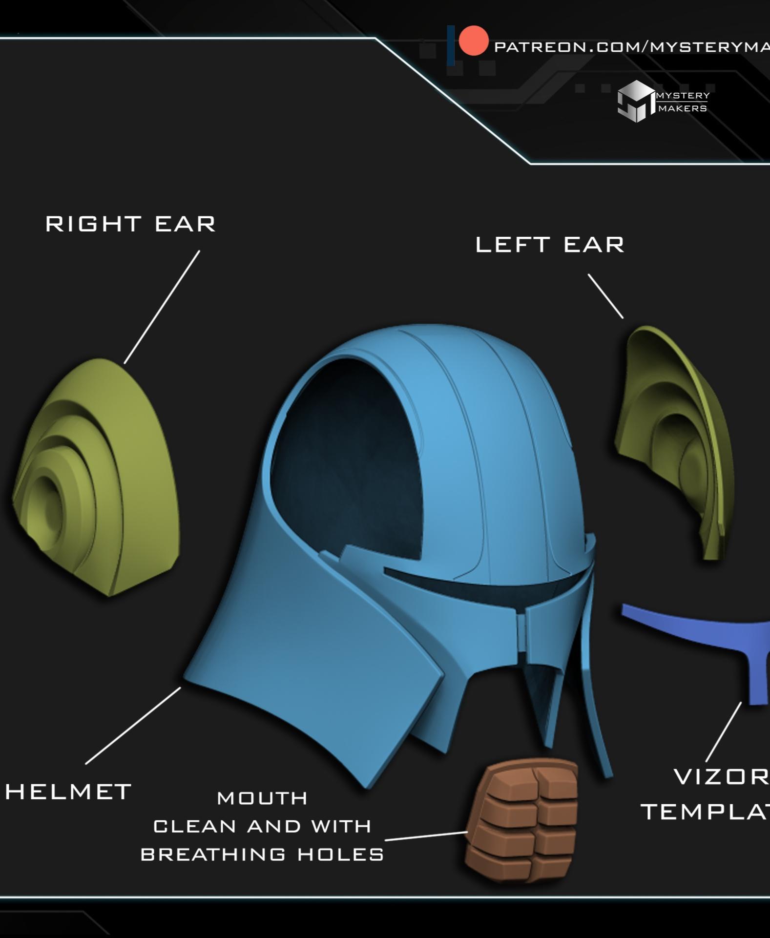 Starkiller helmet and claws 3d model