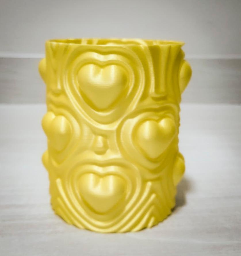 Heartbeat Vase Medium (vase mode).stl 3d model