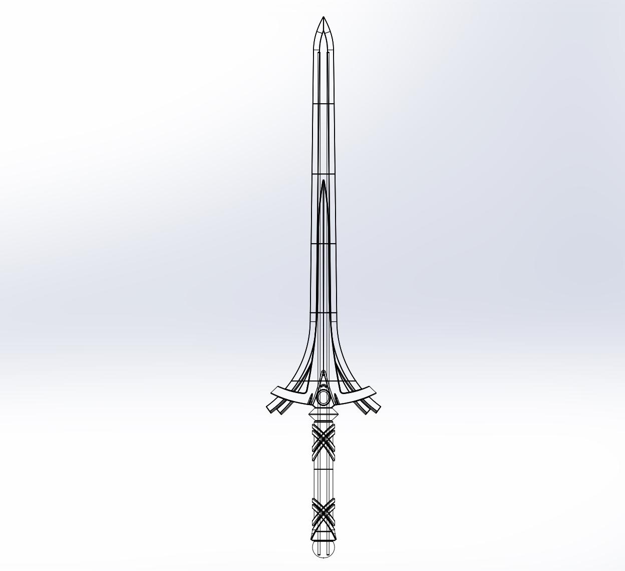Sword Art Online Alicization Asuna Underworld Sword Assembly 3d model