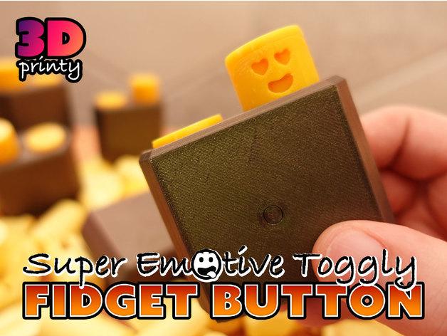Super Toggly Fidget Button 3d model
