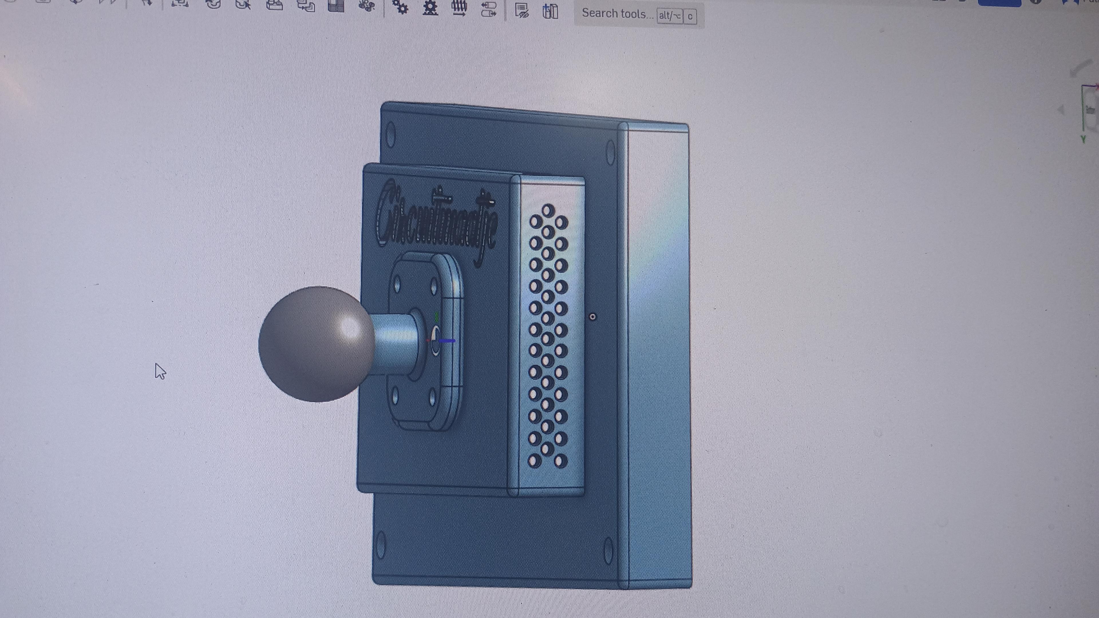 Pi 5 7- display motorcycle gps housing.stl 3d model