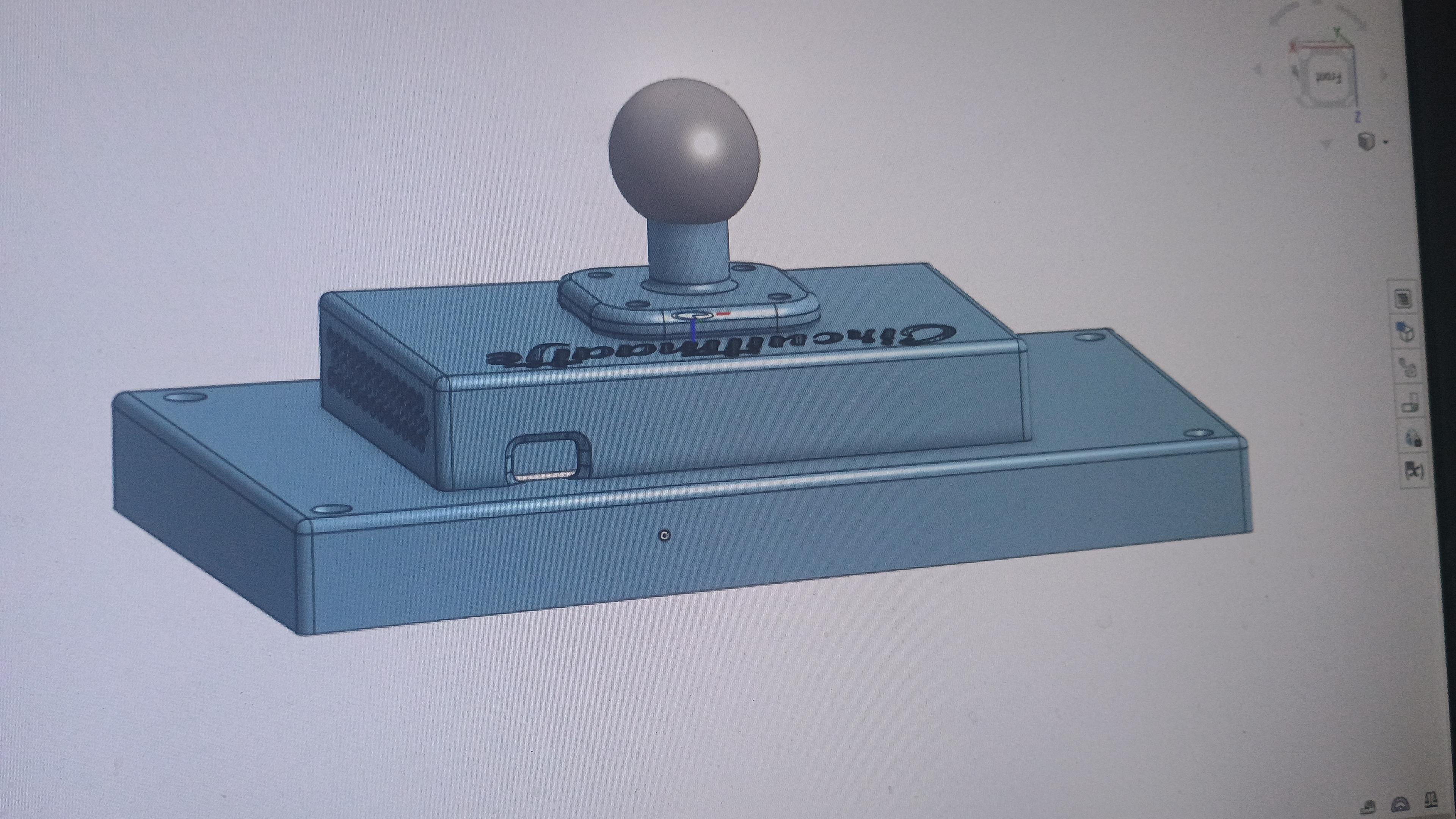 Pi 5 7- display motorcycle gps housing.stl 3d model