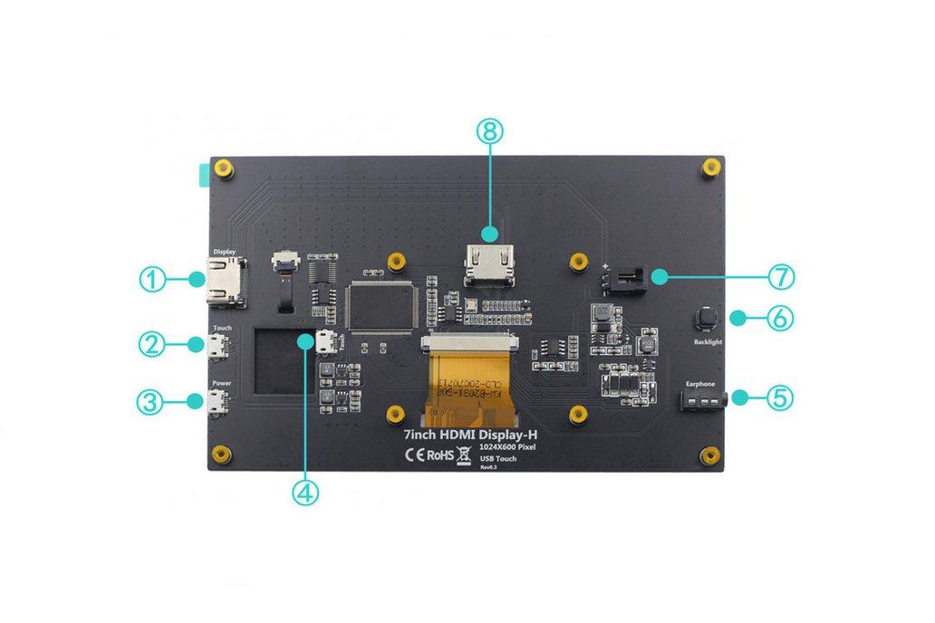 Pi 5 7- display motorcycle gps housing.stl 3d model