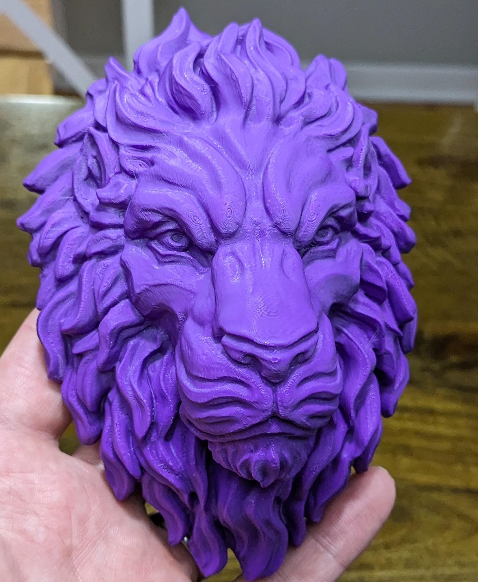 Lion  - Really fun, looks great, and prints very well.  - 3d model