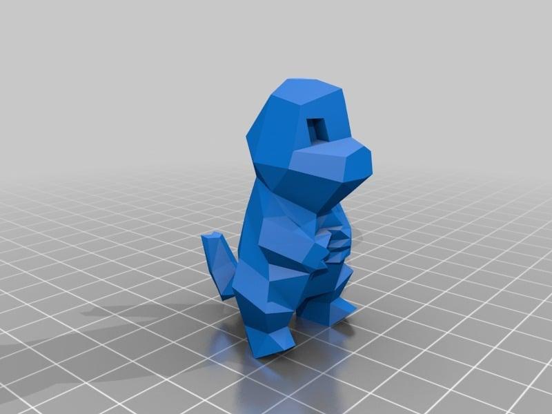Low-Poly Charmander - Multi and Dual Extrusion version 3d model