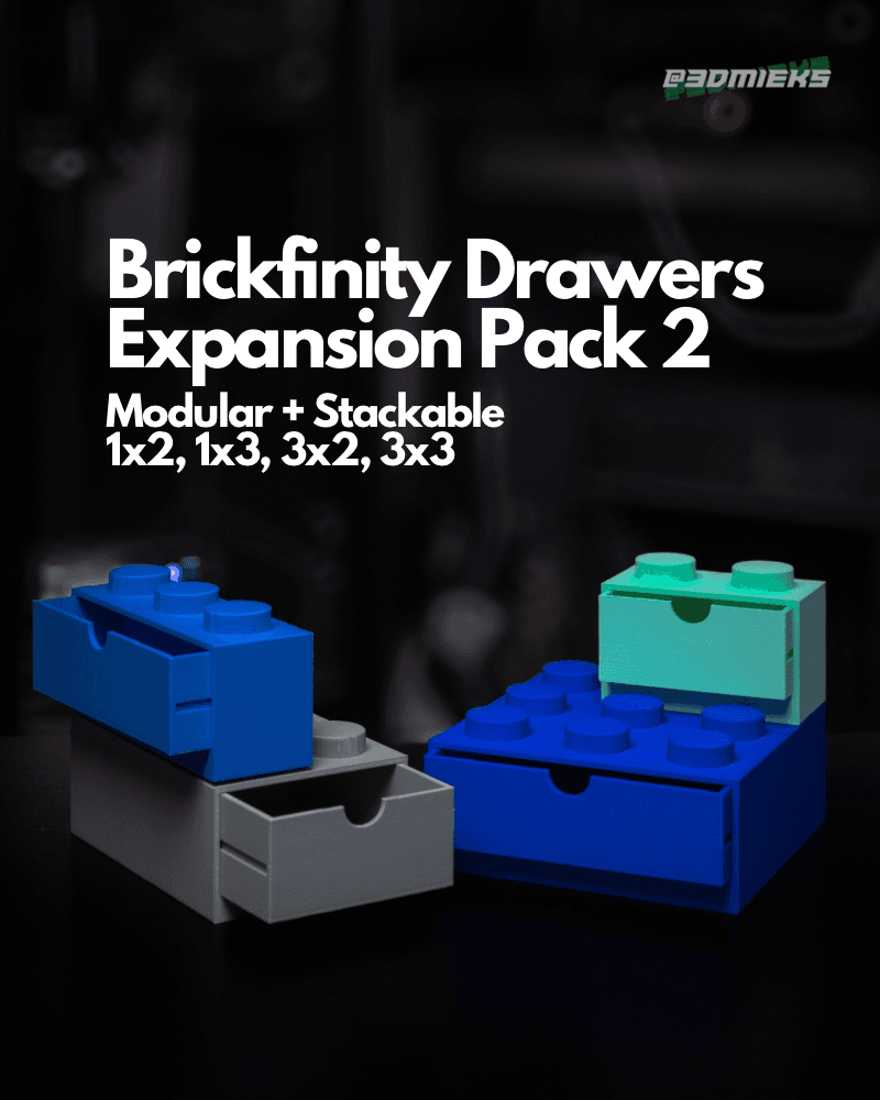 Brickfinity Drawers Expansion Pack 2 3d model