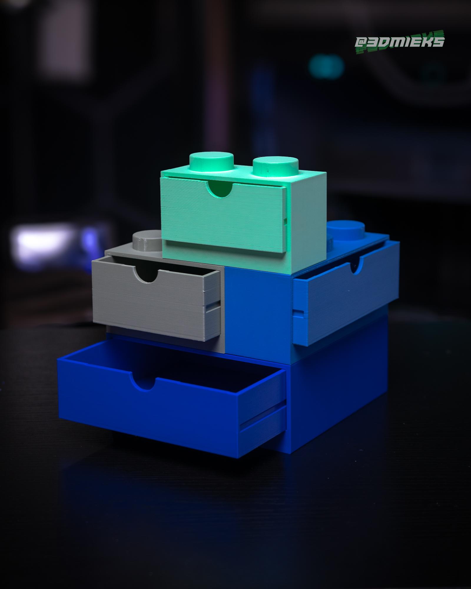 Brickfinity Drawers Expansion Pack 2 3d model