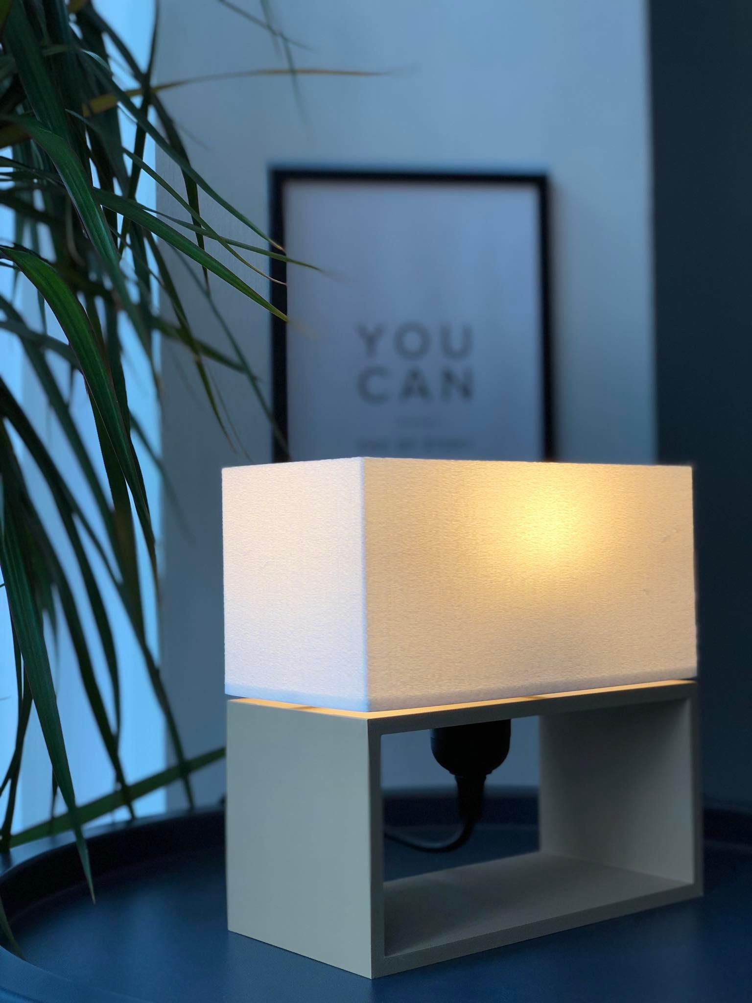 Modern Bedside/Table Lamp - RectaGlow 3d model