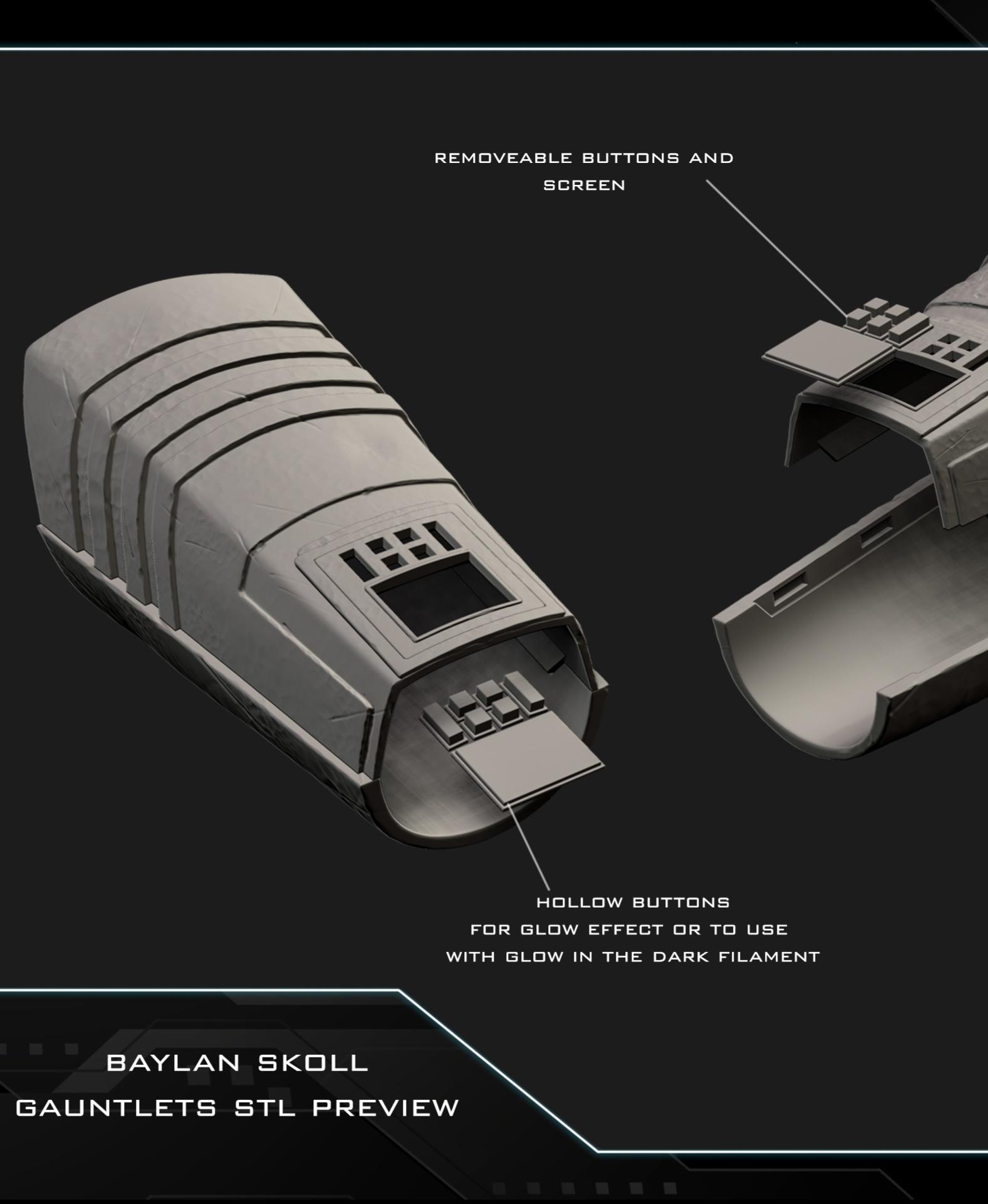 Baylan Skoll armor 3d model